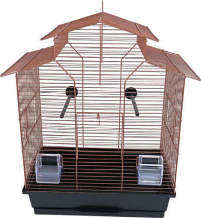 AnimalstoreXL Interzoo Vogelkooi Iza 2 Koper Zwart