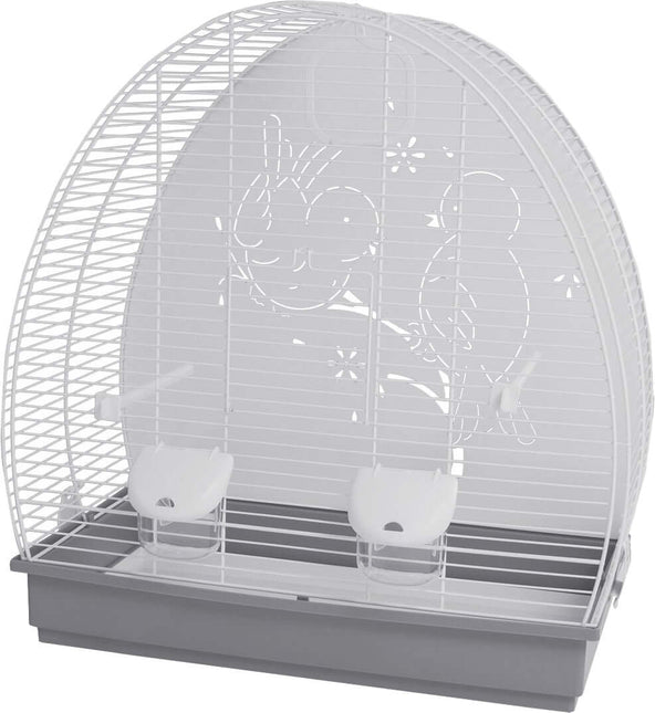 AnimalstoreXL Voltrega Vogelkooi 672 Wit Grijs