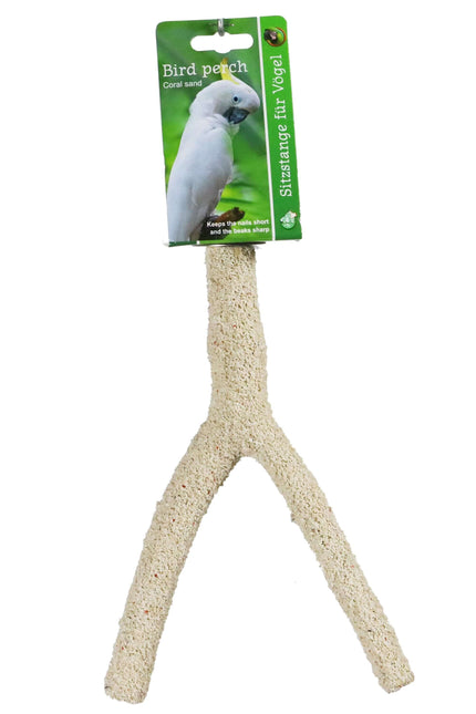 AnimalstoreXL Boon Zitstok Koraalzand met Schroefd.Vertakt 25cm