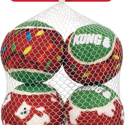 Kong Holiday Squeakair Balls 6 Pack Medium