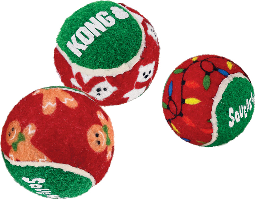 Kong Holiday Squeakair Balls 6 Pack Medium