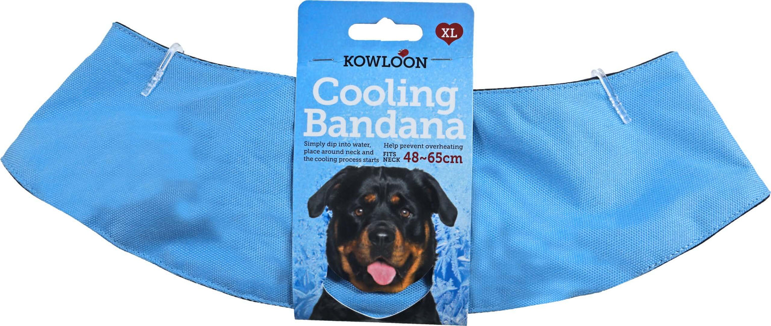AnimalstoreXL Kowloon Koelbandana Lichtblauw xL 48-65cm