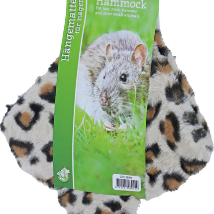 AnimalstoreXL Boon Hangmat Knaagdier Pluche Luipaard 35cm