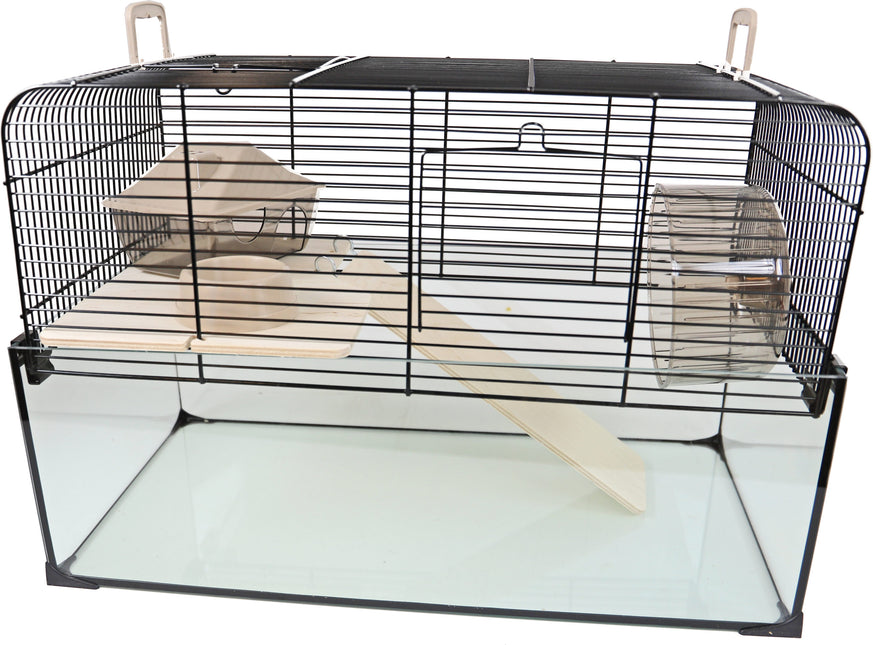 AnimalstoreXL Interzoo Hamsterkooi Vision 51 Zwart