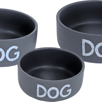 Boon Futternapf Stein Hundematte Grau 19cm