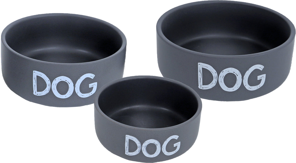 Boon Futternapf Stein Hundematte Grau 19cm