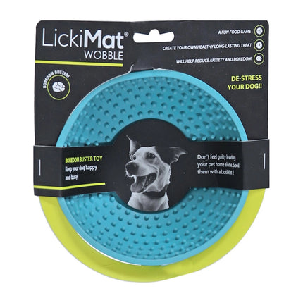 Lickimat Likmat Wobble Hond Turquoise 17x8cm