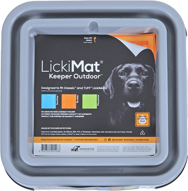 Lickimat Keeper Outdoor Hond Grijs 31cm