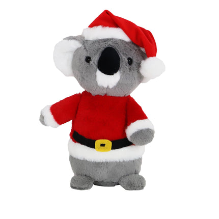 Boon Koala Pluche met Kerstpak Grijs 32cm