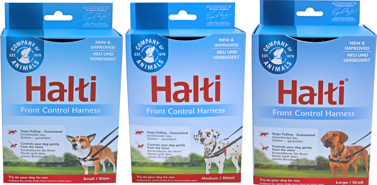 Company Of Animals Halti Front Control Harnas Rood/Zwart