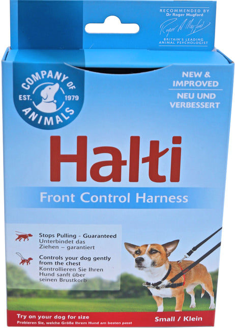 Company Of Animals Halti Front Control Harnas Rood/Zwart