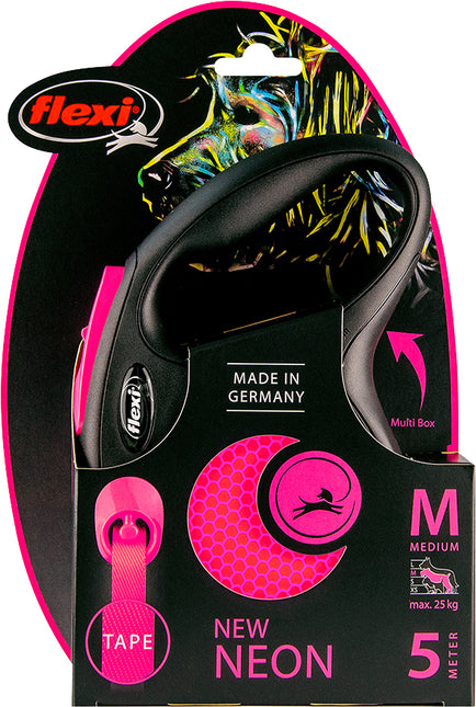 AnimalstoreXL Flexi rollijn NEW NEON tape M 5 meter