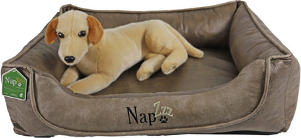 AnimalstoreXL Napzzz Divan Leatherlook Duo Donkerbruin Bruin