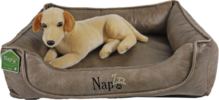 AnimalstoreXL Napzzz Divan Leatherlook Duo Donkerbruin Bruin
