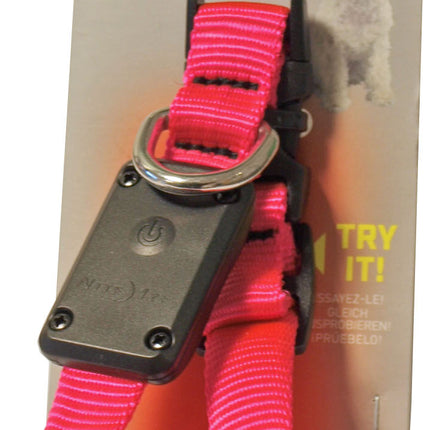 Nite-Ize Halsband Verlicht Verstelbaar Roze 20-30cm