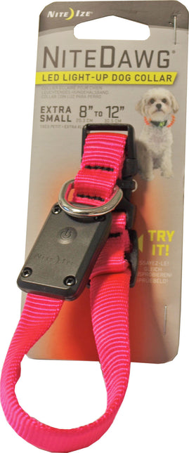 AnimalstoreXL Nite-Ize Halsband Verlicht Verstelb. Roze 20-30cm