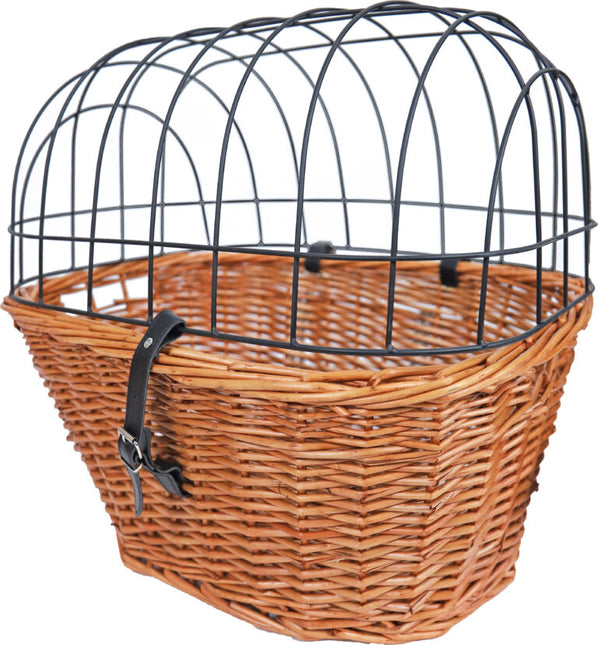AnimalstoreXL Boon Fietsmand Riet Voorop met Metaal Rek