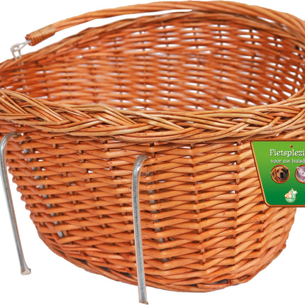 AnimalstoreXL Boon Fietsmand Riet Voorop met Handvat 45cm