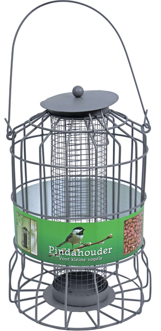AnimalstoreXL Boon Pindahouder Met. Kl.Vogels Grijs 24x17cm