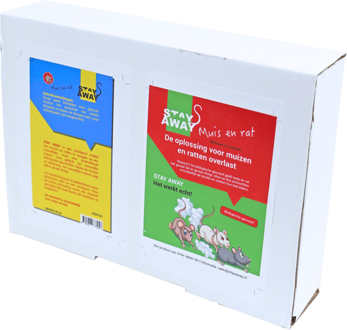 AnimalstoreXL Stay Away Geurstof Anti Rat muis Set 30ml