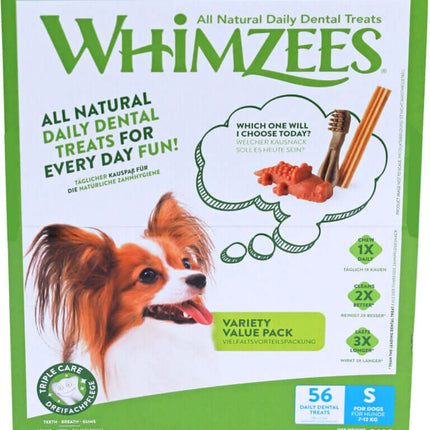 AnimalstoreXL Whimzees Variety Valuebox Small 56 stuks