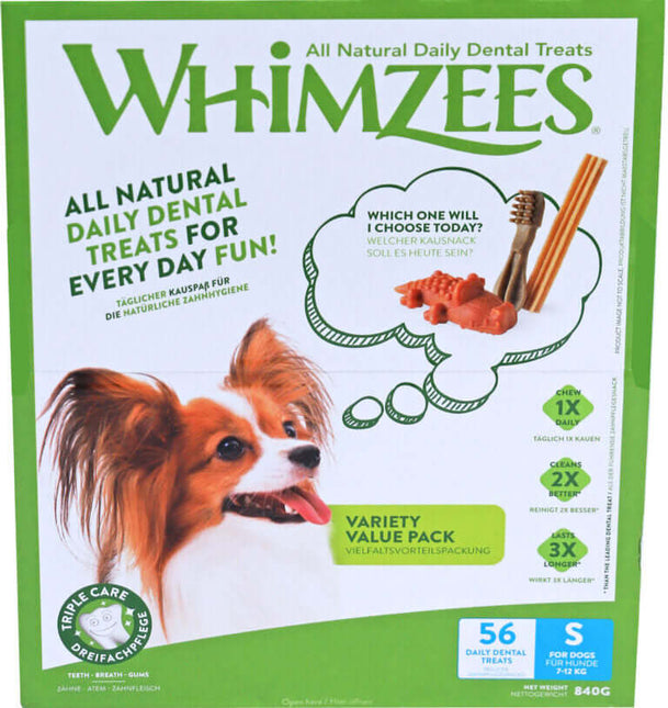 AnimalstoreXL Whimzees Variety Valuebox Small 56 stuks