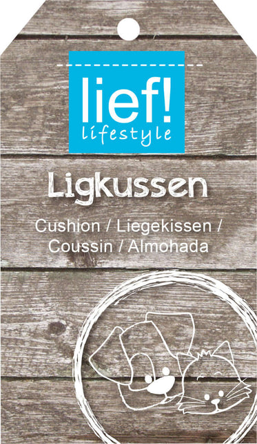 AnimalstoreXL Lief! Ligkussen Volant Girls 85x70cm