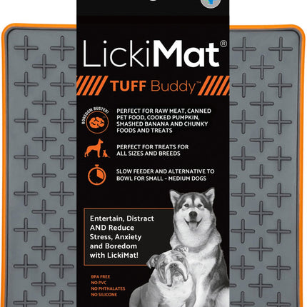 Lickimat Likmat Tuff Buddy Hond Oranje 20cm