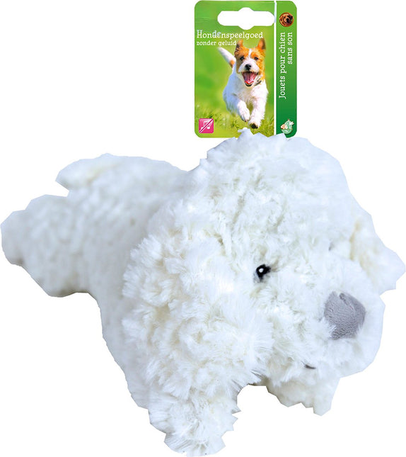 Boon Hond Pluche Wit Zonder Geluid 34cm