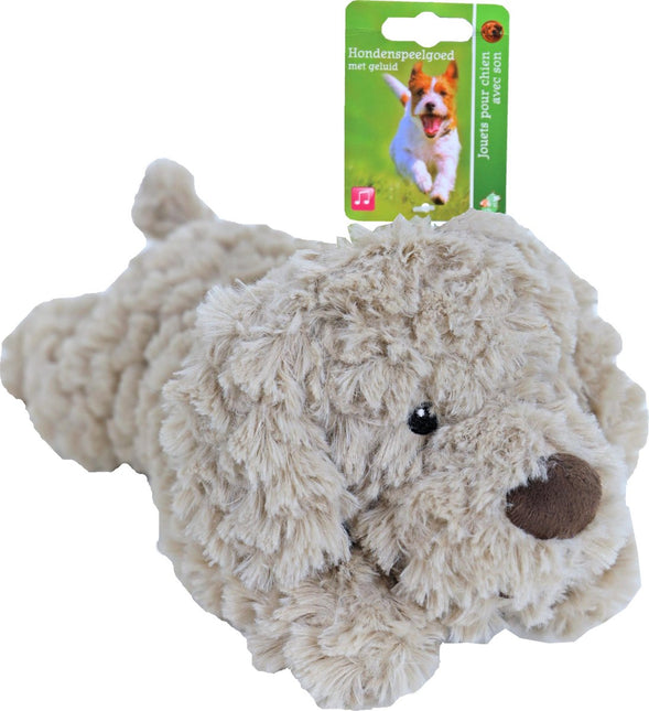 Boon Hond Pluche Beige met Piep 34cm