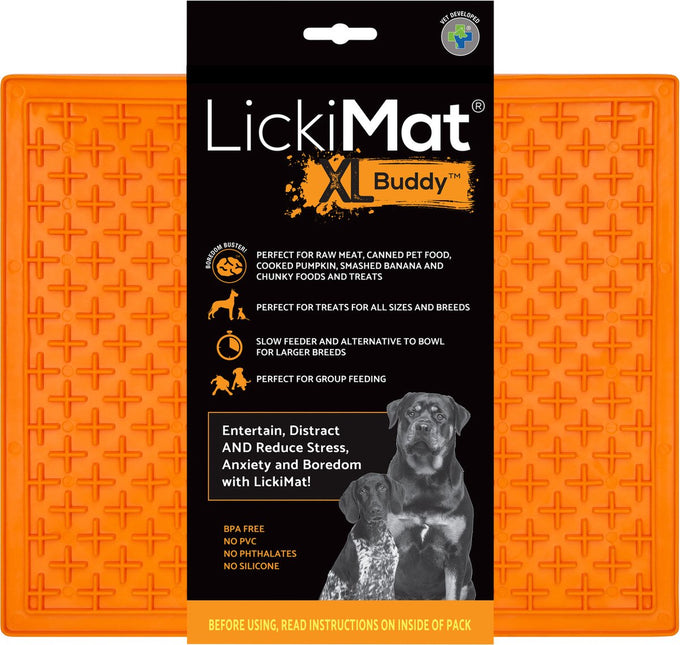 Lickimat Likmat Buddy xL Hond Oranje 30x25cm