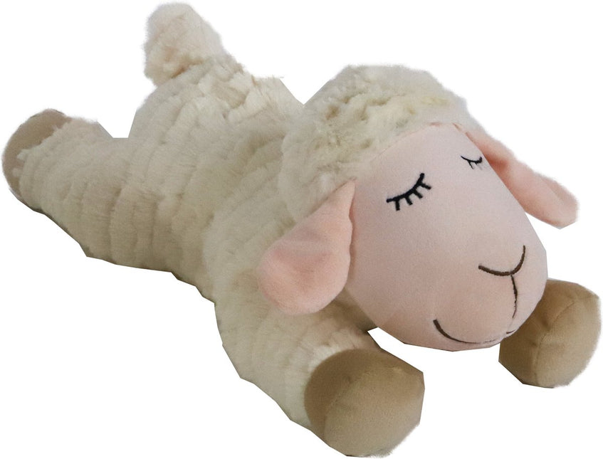 Boon Schaap Pluche Liggend Beige met Piep 35cm