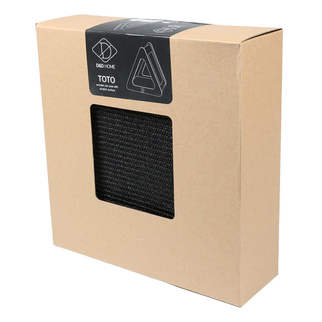 AnimalstoreXL D&D Home Toto Kattenhuisje 38x39x38cm Zwart/Blauw