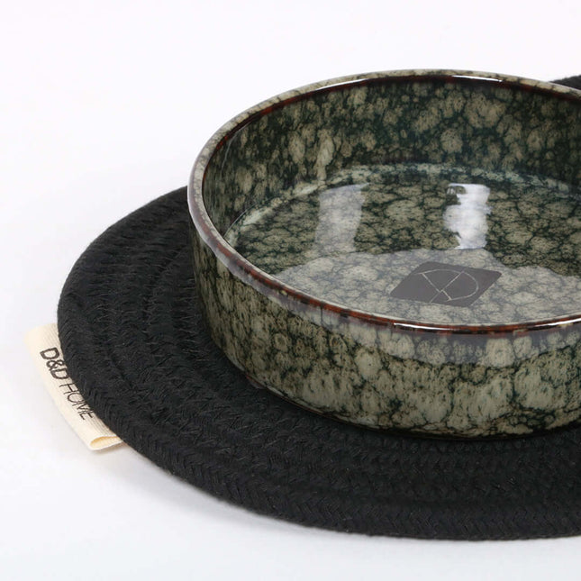 AnimalstoreXL D&D Home Jasper Kat Eet- en Drinkkom 200ml 13,5x13,5x3,5cm Groen