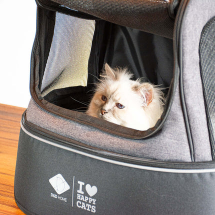 AnimalstoreXL D&D Home - Phoebe Kattentransporttas - 50x35x40cm Zwart