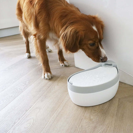 AnimalstoreXL Ebi Maya Drinkfontein 1,8L 24,9x16,5x12cm Wit/Grijs