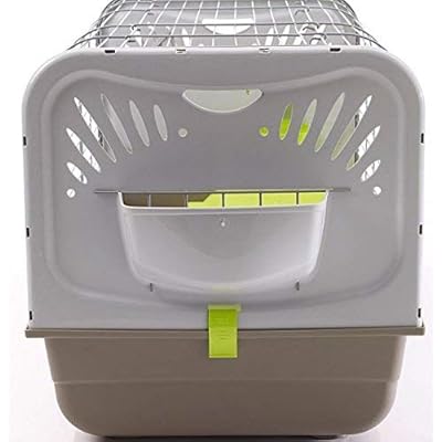 Savic Kaninchenkäfig Ambiente Schwarz Weiß Grau 100cm - Caesar 3 Kd De Luxe Z.Grs 100cm