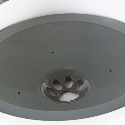 AnimalstoreXL Duvoplus Anti-Mors Drinkkom Poly 1200ml 22x22x7cm Wit/Grijs