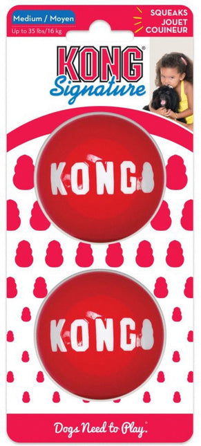 Kong Signature Balls Medium Kaart 2 stuks