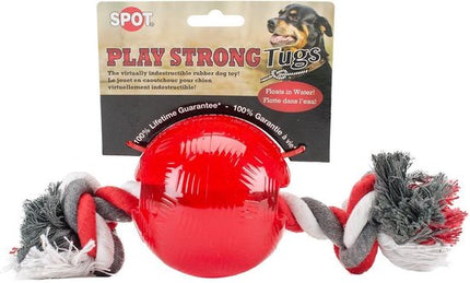 Play Strong Bal Rubber met Floss Rood 8.5cm