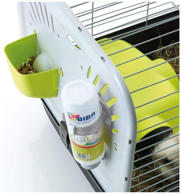 Savic Kaninchenkäfig Ambiente Schwarz Weiß Grau 100cm - Caesar 3 Kd De Luxe Z.Grs 100cm