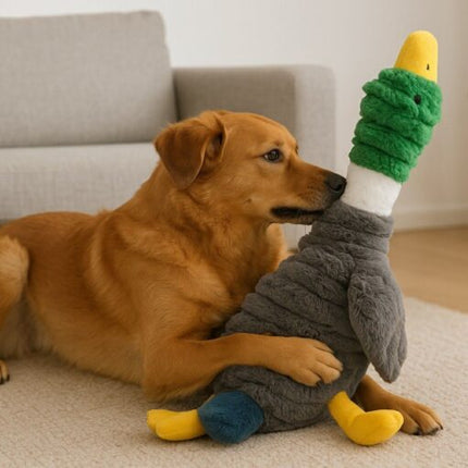 Boon Hond Speelgoed Eef De Eend Corduroy Met Piep 65cm