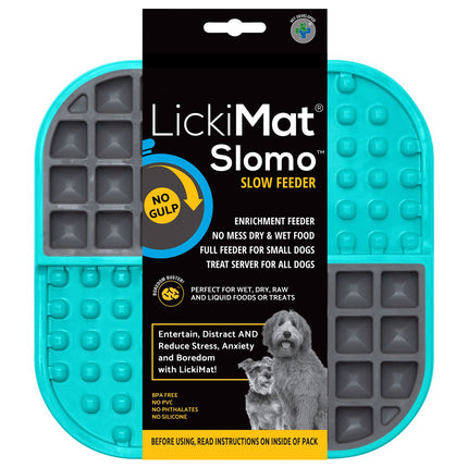 Lickimat Likmat Slomo Hond Turquoise 20cm