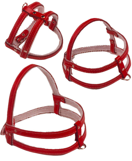 Boon Brustgeschirr Gefüttert Rot