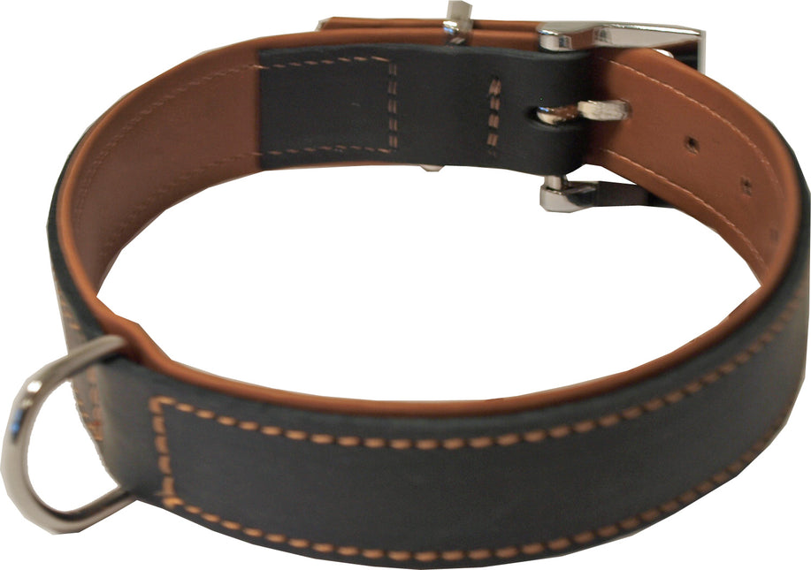 Boon Halsband Soft Gevoerd Zwart/Cognac