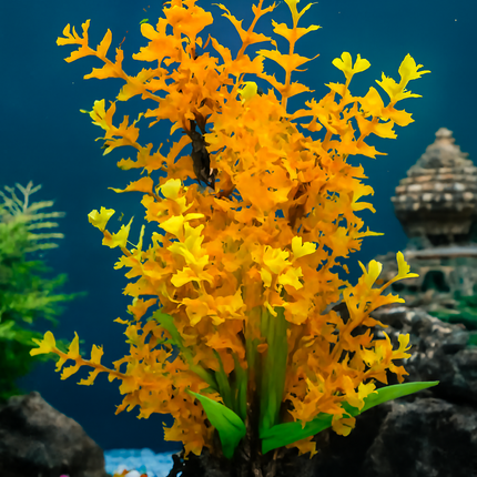 Kunstpflanze 25cm Ludwigia Orange