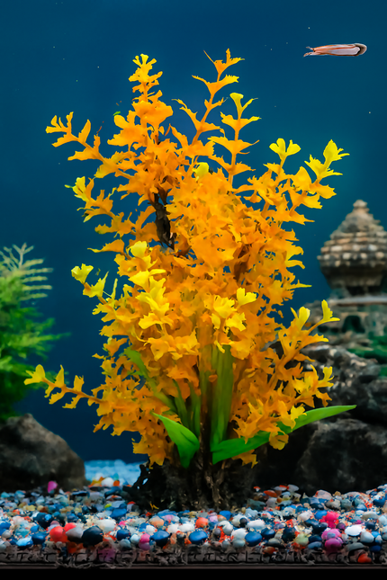 Kunstpflanze 25cm Ludwigia Orange