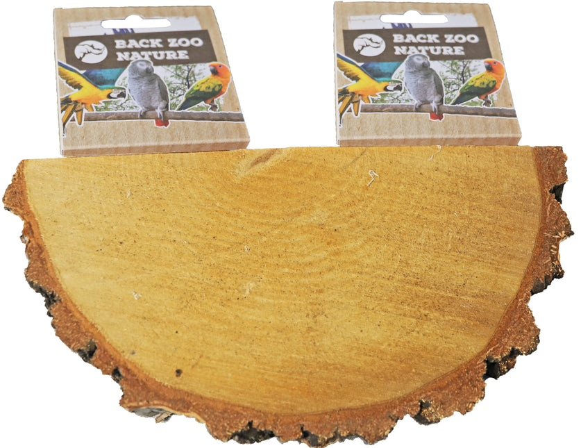 AnimalstoreXL Back Zoo Nature Rustplank Hout 1 2 Rond