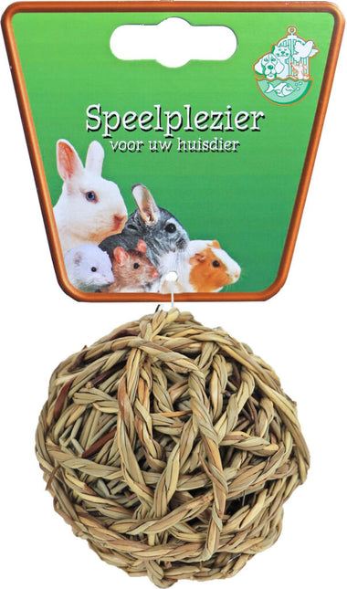 AnimalstoreXL Bal Natural met bel 8cm