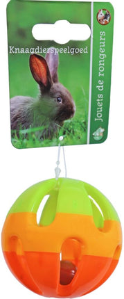 AnimalstoreXL Bal Plastic met bel 7,5cm